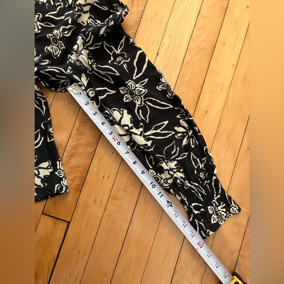 ba&sh Sessee Noir Black Floral Blouse - Picture 11 of 11